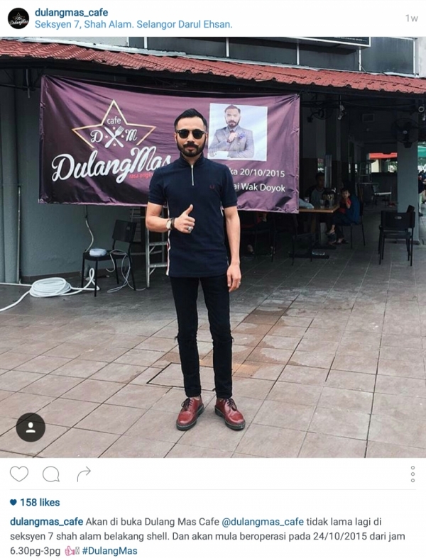 Wak Doyok Kini Cebur Diri Dalam Bidang F&B?