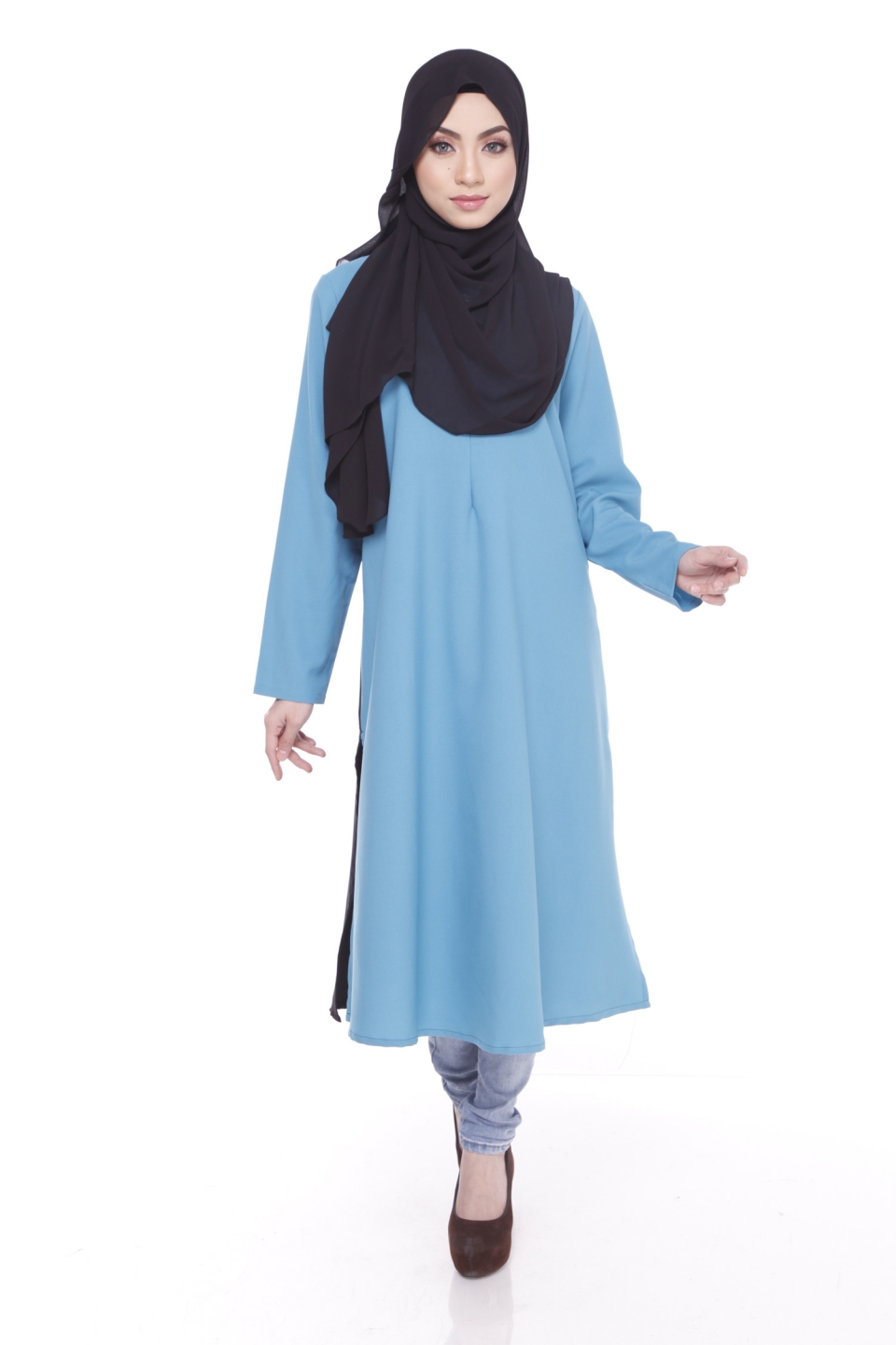 Fesyen baju blaus new design 2016 kurti tunic muslimah 