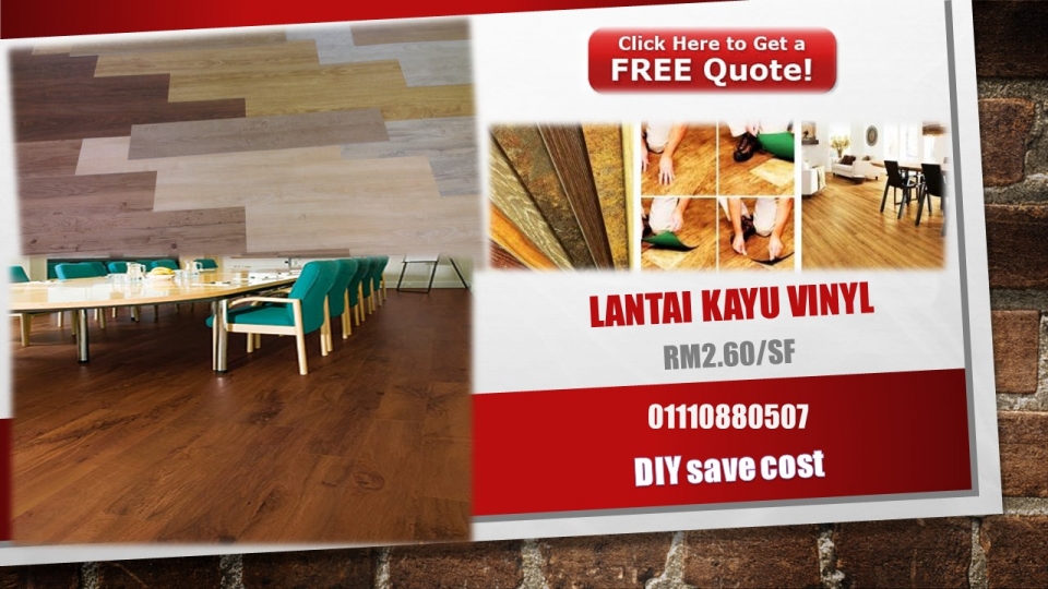 WOOD VINYL FLOORING Malaysia Harga  LANTAI KAYU Malaysia  