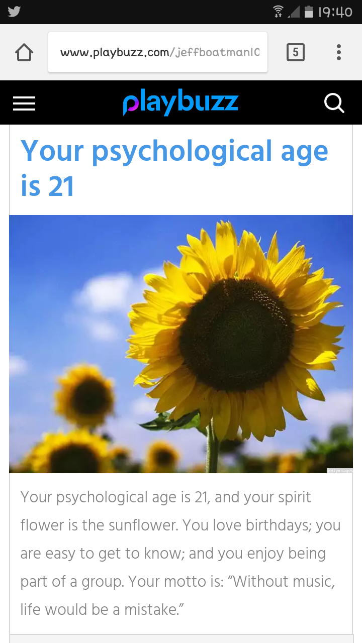 Know your psychological age Know your psychological age