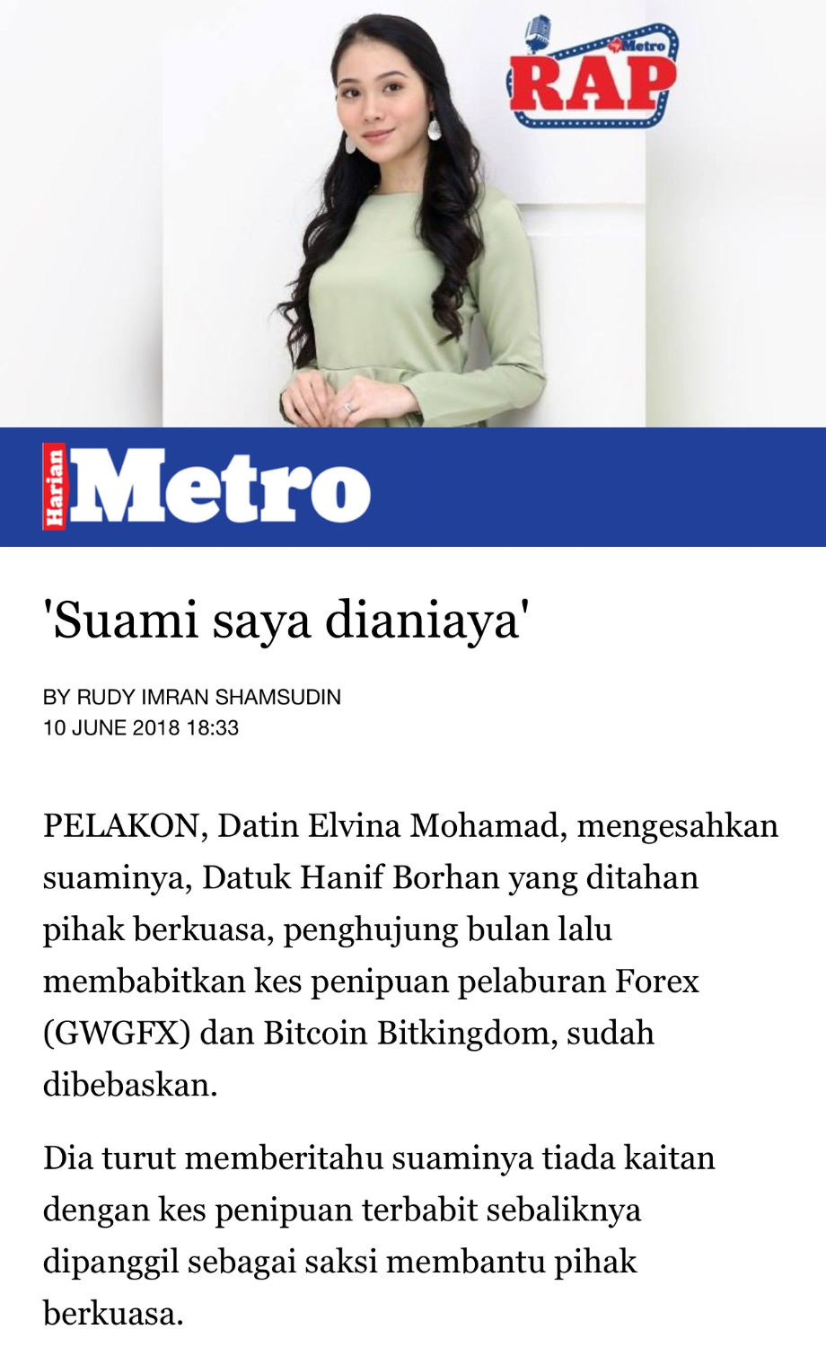 Elvina Laki Scammer Sheols Ahli Keluarga Gigih Menjawab Netizen Kau Takde Keje Ke Noks Gosip Tempatan Gosip Forum Cari Infonet