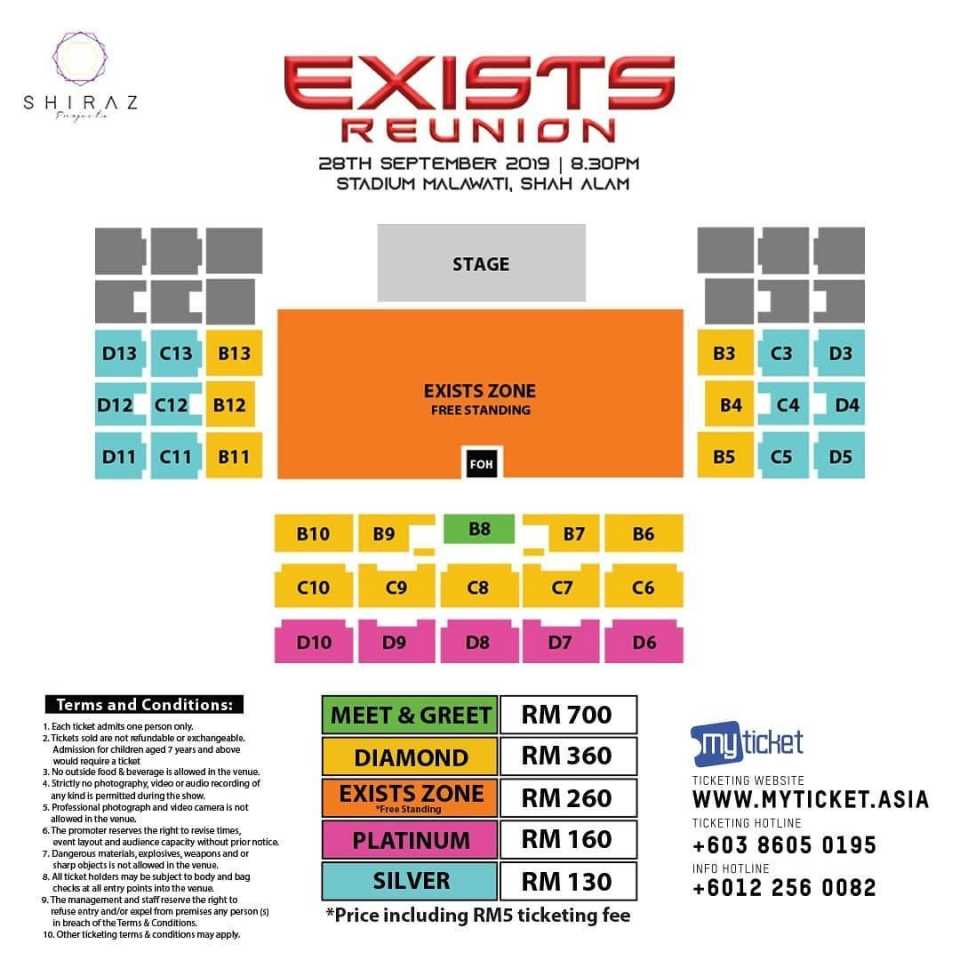 Tiket Konsert Reunion Exists Mula Dijual Esok - Isu Semasa 