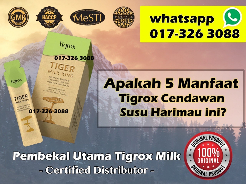 Tigrox Wellous Cendawan Susu Harimau COD Kl dan Lembah 