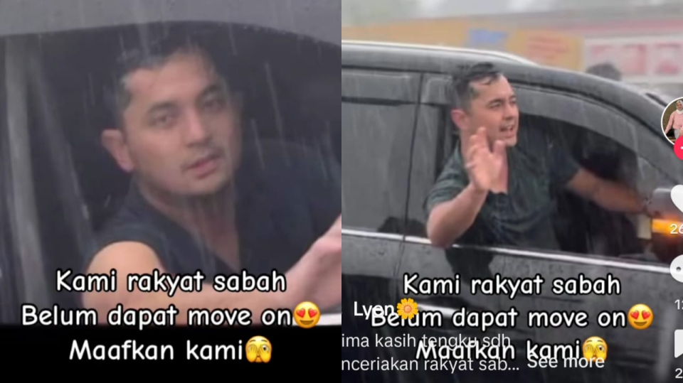 Ketampanan Tengku Muhammad terserlah basah dalam hujan buat orang Sabah cair dan tidak boleh ‘move on’