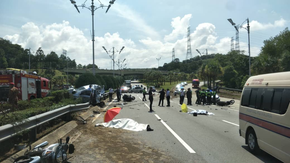 Dua maut, enam kenderaan terbabit kemalangan di Putrajaya