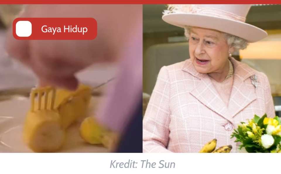 Cara Unik Mendiang Ratu Elizabeth II Makan Pisang.Anda makan pisang?