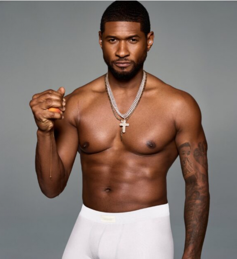 Usher jadi model seluar dalam