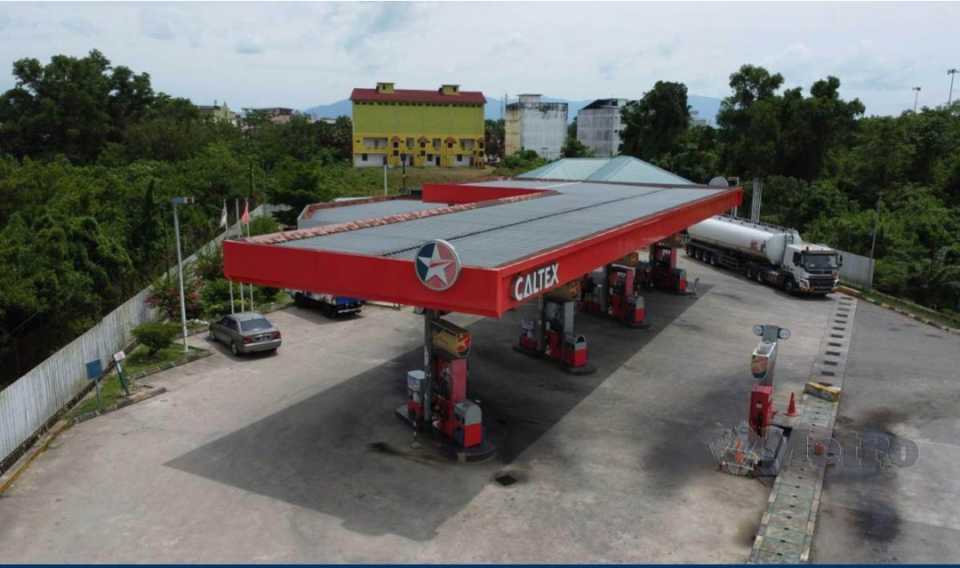 Pam diesel di Rantau Panjang lengang