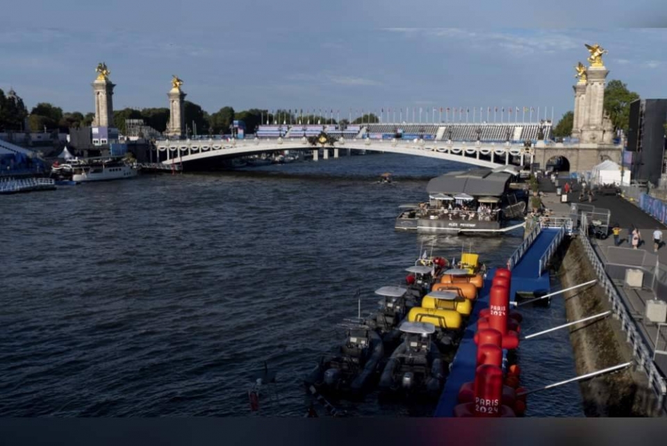 Kualiti air Sungai Seine merosot, latihan triatlon dibatalkan lagi