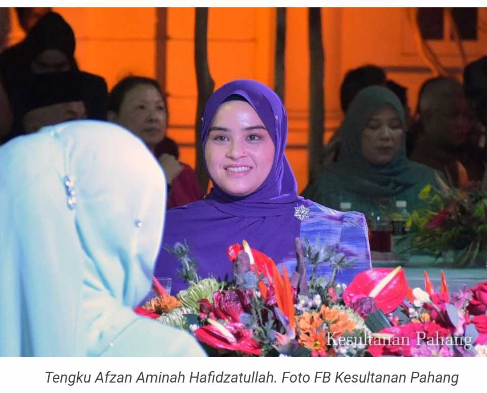 Majlis pernikahan diraja puteri Sultan Pahang,Tengku Afzan Aminah Hafidzatullah  berlangsung tiga hari minggu depan