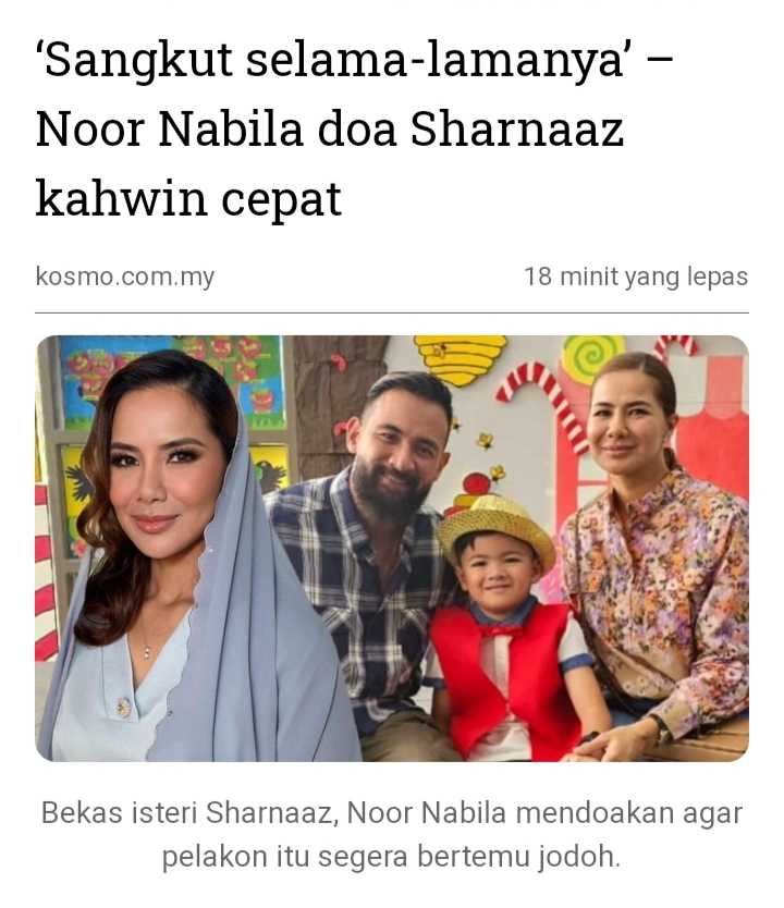 [Edisi tersangkut selama-lamanya]-Nabila doa Sharnaaz cepat kahwin