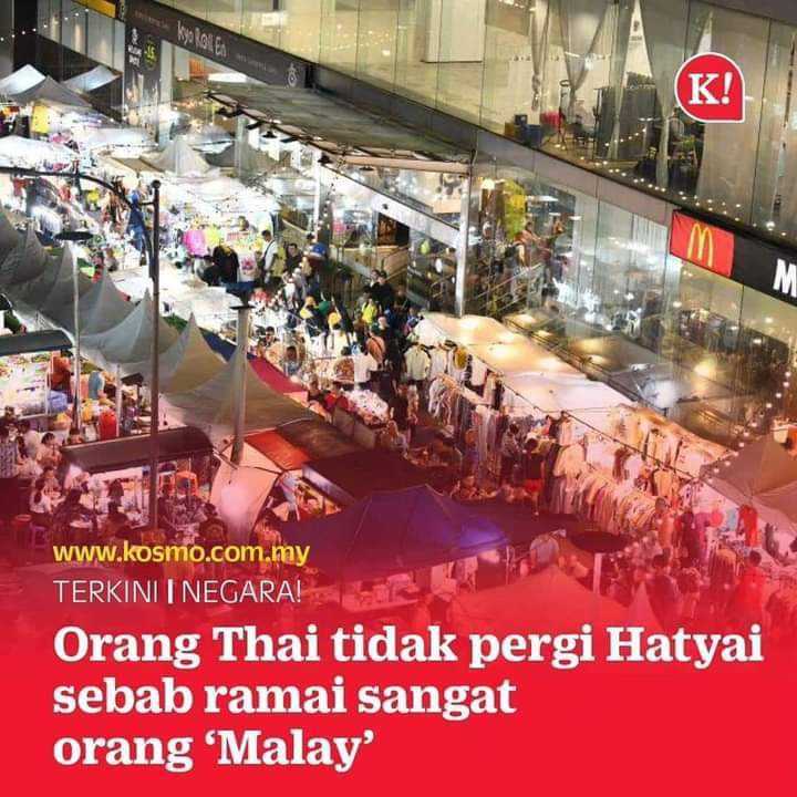 Orang siam rengsa terlalu ramai orang meleis di Hattyai