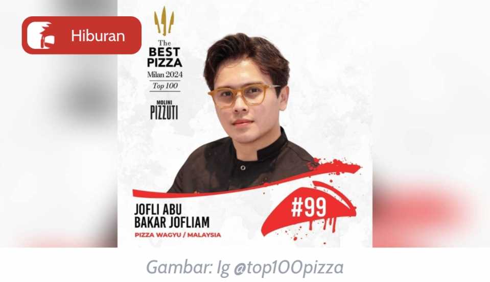 Pizza Wagyu Jofliam 99 Terbaik Dunia  dalam pertandingan The Best Pizza In The World 2024 di Milan, Itali.