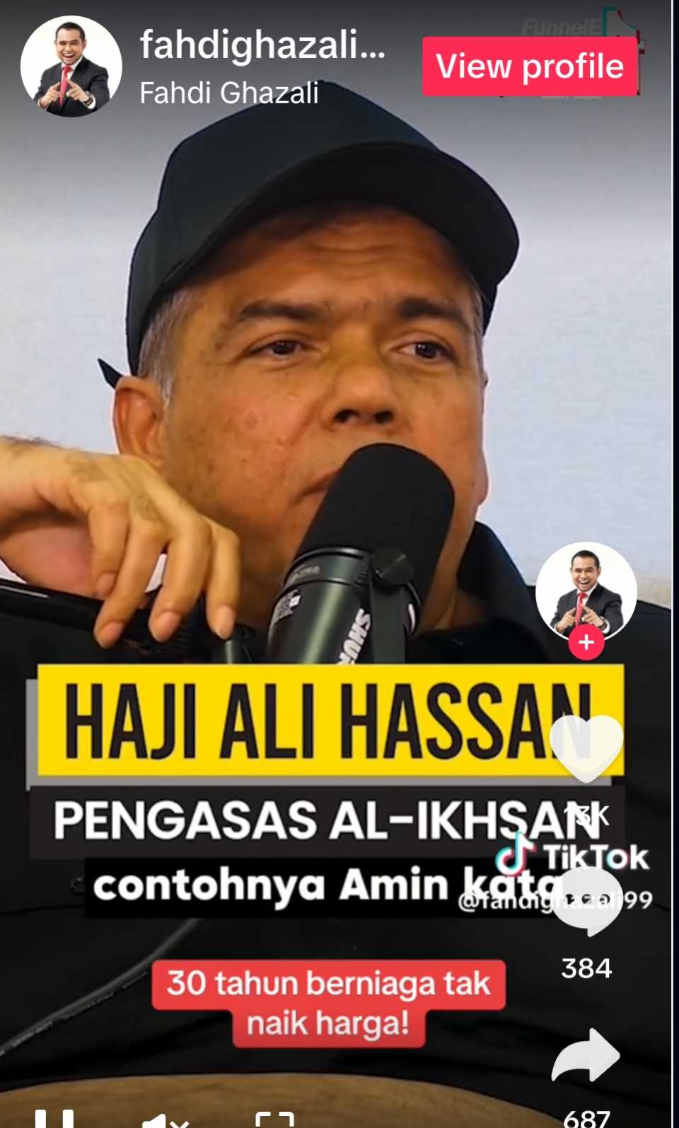 Tuan Haji Ali Hassan..Pengasas kedai sukan Al-Ikhsan Dedah 30 Tahun Berniaga Tak Naikkan Harga Barang