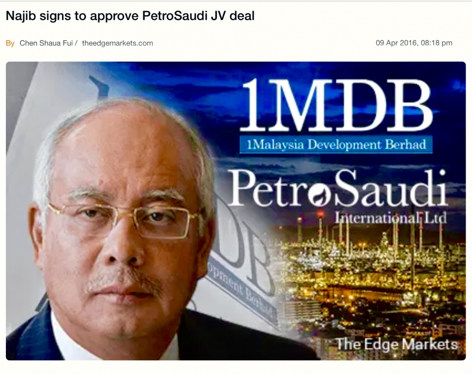 Pembicaraan 1MDB sudah sampai ke penghujung, Najib ada kepentingan peribadi