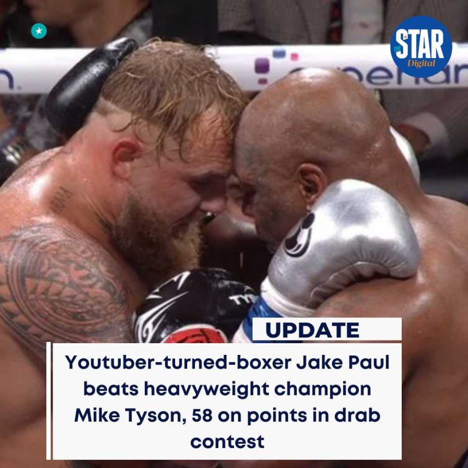 Sarkas Tinju Netflix Jadi Acara Sukan Antara Yang Tertinggi Ditonton -> Youtuber Kalahkan Mike Tyson