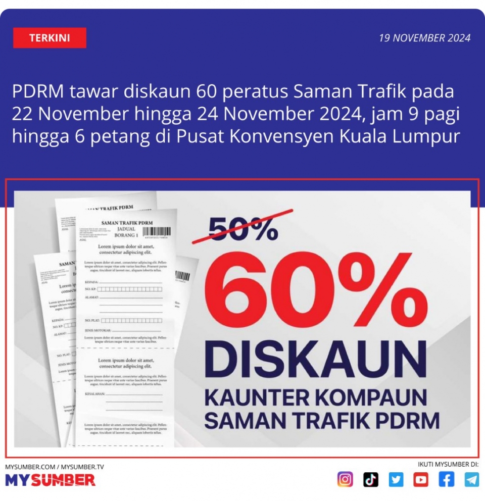 U ols, musim diskaun PDRM datang lagi