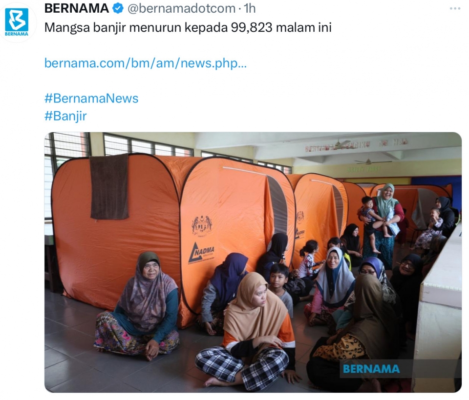 Angka korban banjir meningkat, jumlah mangsa di PPT menurun