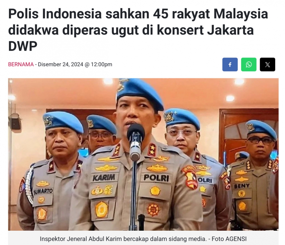 Bikin malu, Kementerian Pelancongan Indonesia mohon maaf