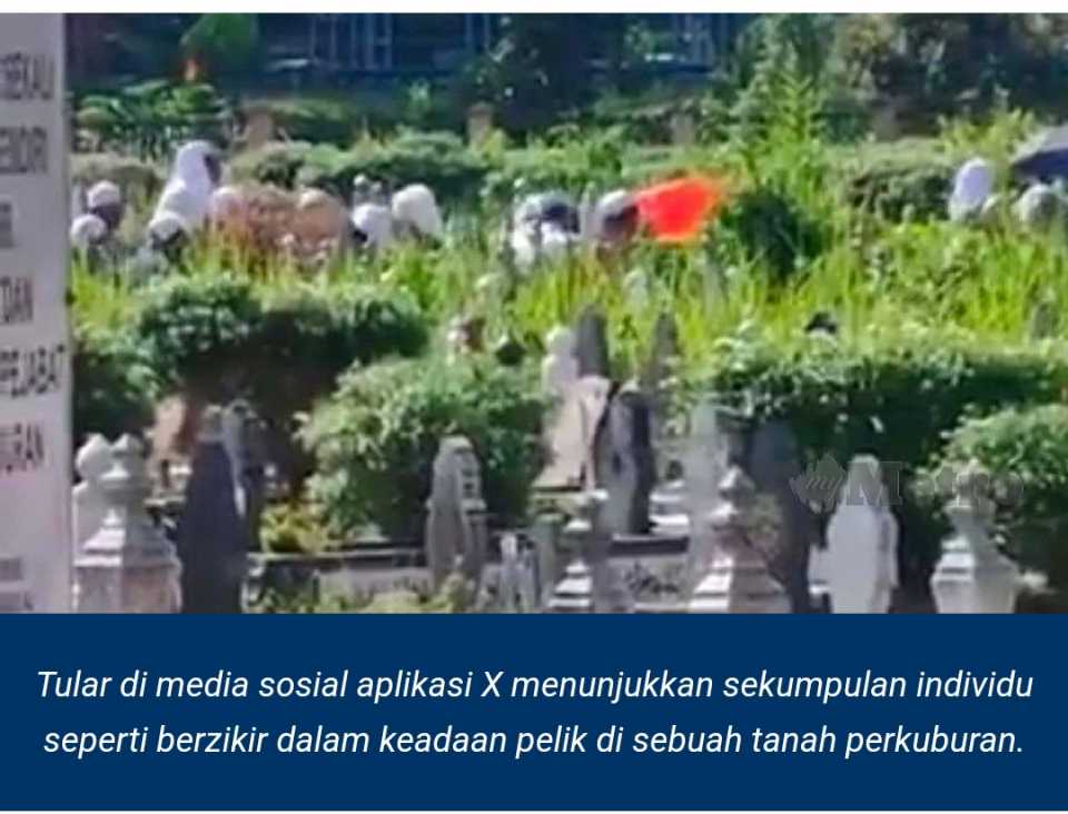 'Itu kubur guru tarekat mereka' - Penduduk