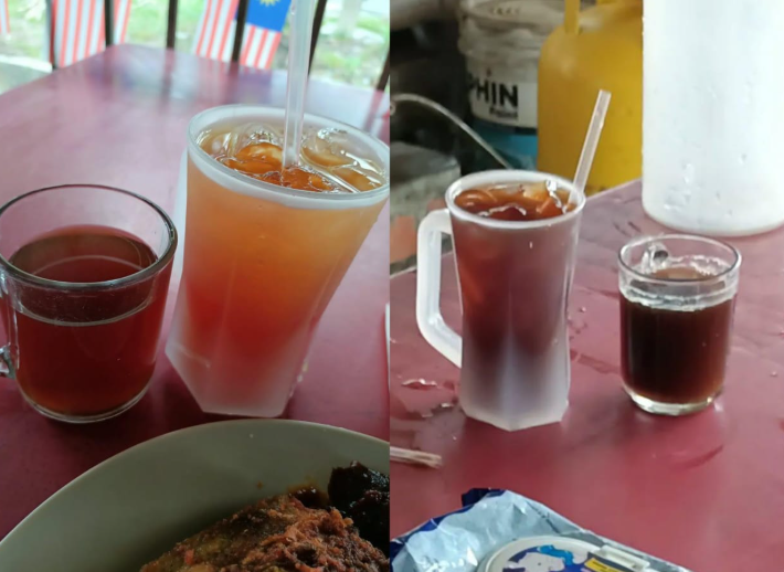 Owner kedai makan dipuji, bagi air lebih sebab minum air ada ais