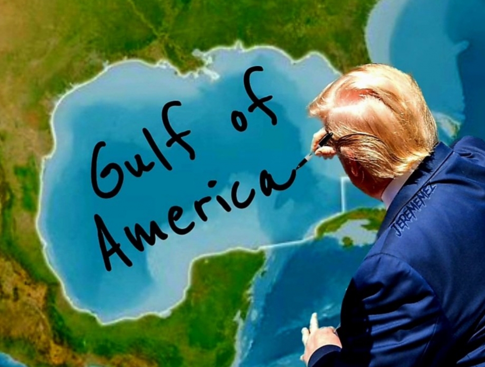 Trump klaim Gulf of Mexico