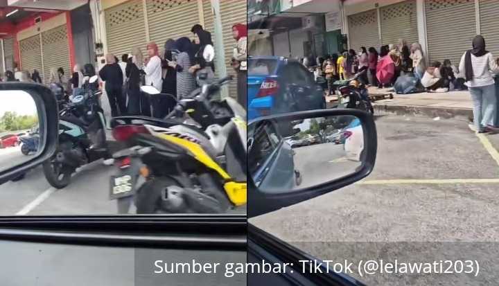 Individu Terkesima Orang Ramai Sanggup Beratur Semata-mata Mahu Beli Mekap.Netizen terbelah dua