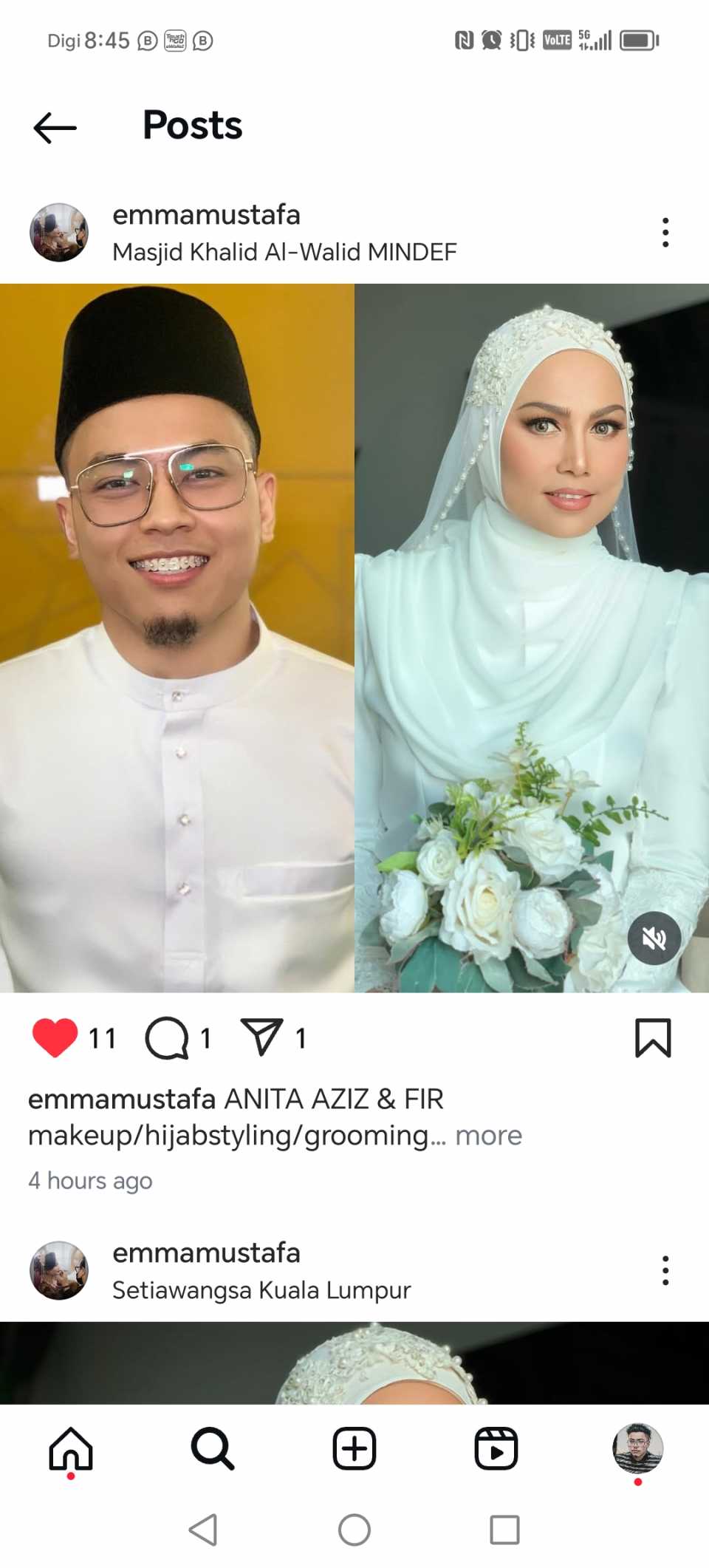 Gambar update, Supermodel Anita Aziz, selamat bernikah,