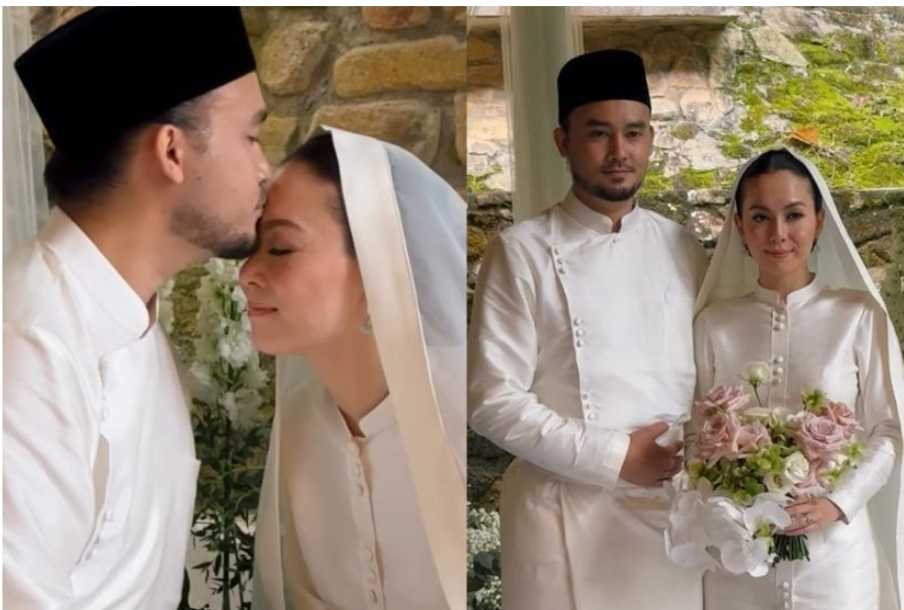 Siti Saleha kembali bertemu jodoh, sah bergelar isteri pereka fesyen Joshua Fitton