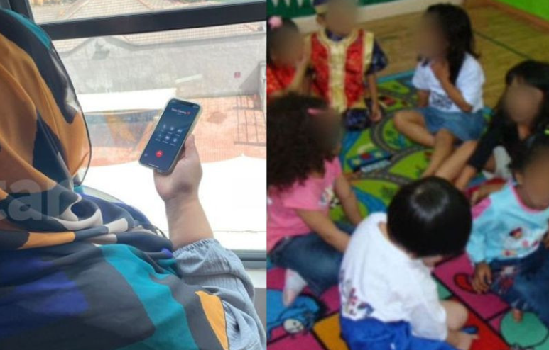 "Cepatlah si*l kejar aku,"-budak kecil biadab, mak tak reti jaga sibuk berselfie, ayah main game