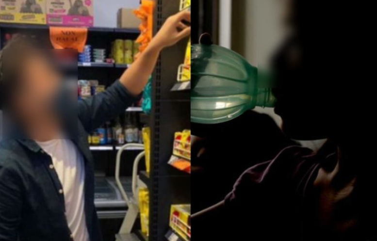 Cashier malu tengok lelaki jahil, bangga tayang tak puasa, beli air terus minum depan-depan