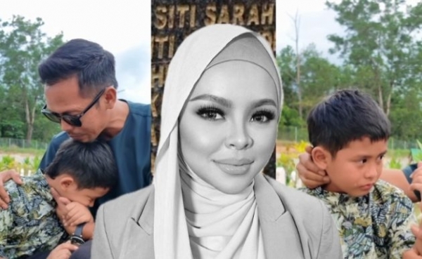 ‘Jatuhnya Air Mata Seorang Matin, Dia Mula Faham Rindu’ – Shuib Kongsi Momen Sayu Anak Menangis Ketika Ziarah Pusara Siti Sarah