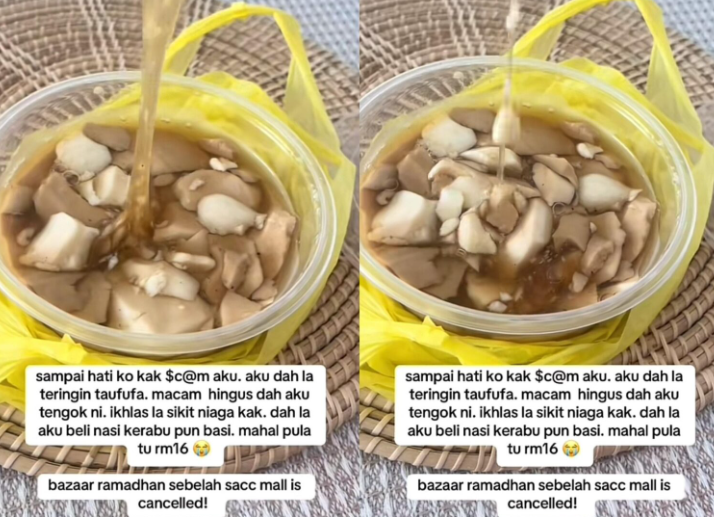 "Sampai hati ko kak scam aku," tau fu faa basi macam hingus