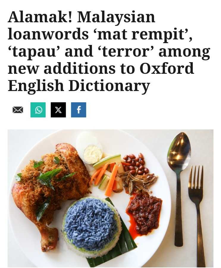 Istilah Alamak & Terer Masuk Kamus Oxford!