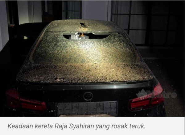 Raja Syahiran sedih kereta 'cair', tapi lega tengok ramai terselamat
