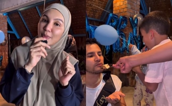 Shahida Sambut Ulang Tahun Kelahiran Aliff Syukri Secara Sederhana, Siap Pesan – ‘Dah Tua Perangai Elok Sikit’