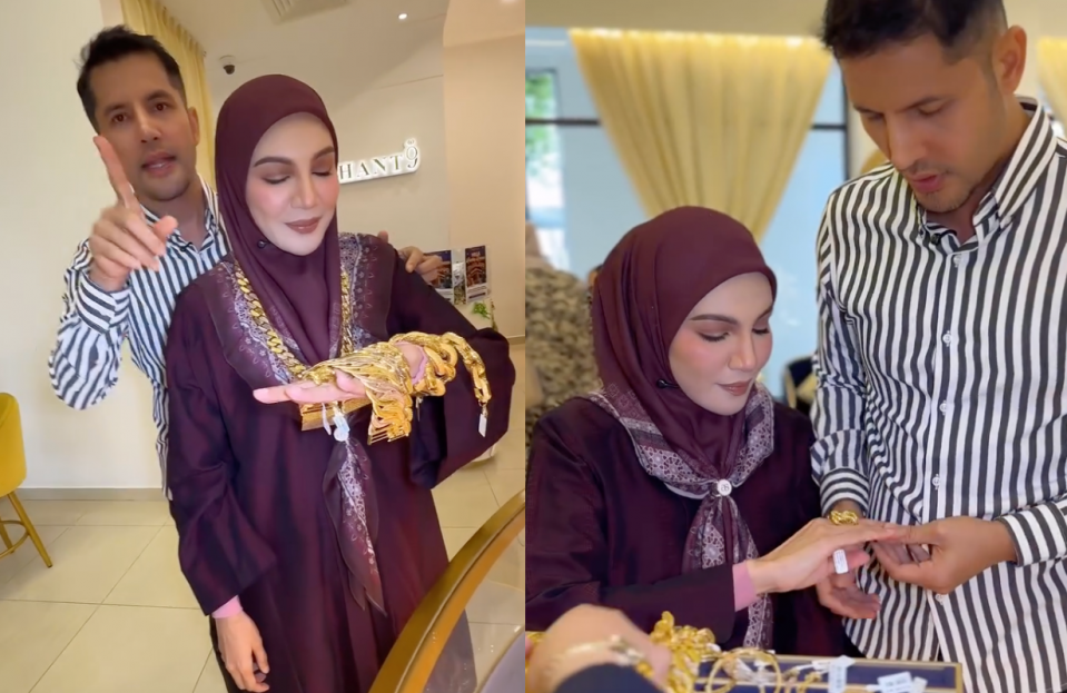 Aliff Syukri Hadiahkan Isteri RM1.5 Juta Barang Kemas
