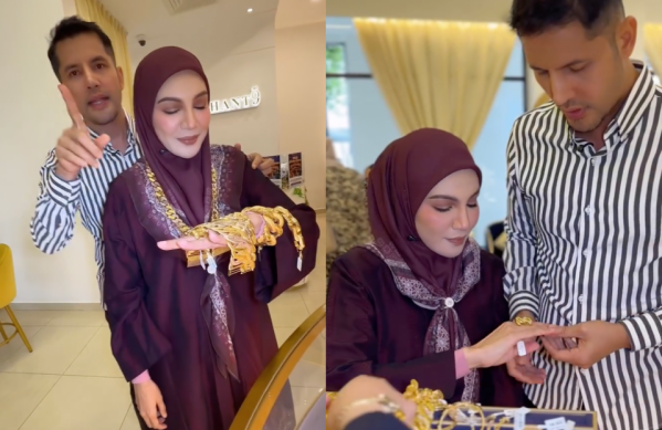 Aliff Syukri Hadiahkan Isteri RM1.5 Juta Barang Kemas