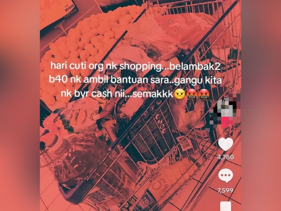 ‘Hari cuti nak shopping, berlambak B40 ambil bantuan Sara…Semak’