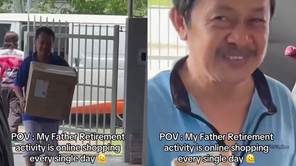 ‘Bapak siapa lagi macam ni?’-Anak Dedah Bapa Jadi Kaki 'Shopping Online' Lepas Pencen