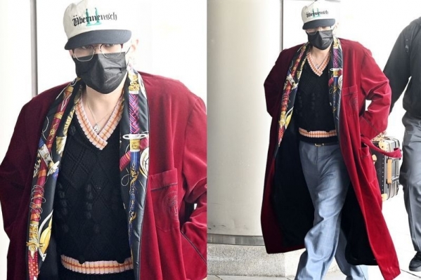 Selamba pakai jubah mandi di tempat awam, netizen label G-Dragon sakit mental