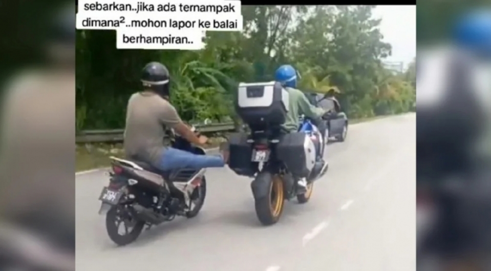 Motosikal berkuasa tinggi 'ditunda' pencuri