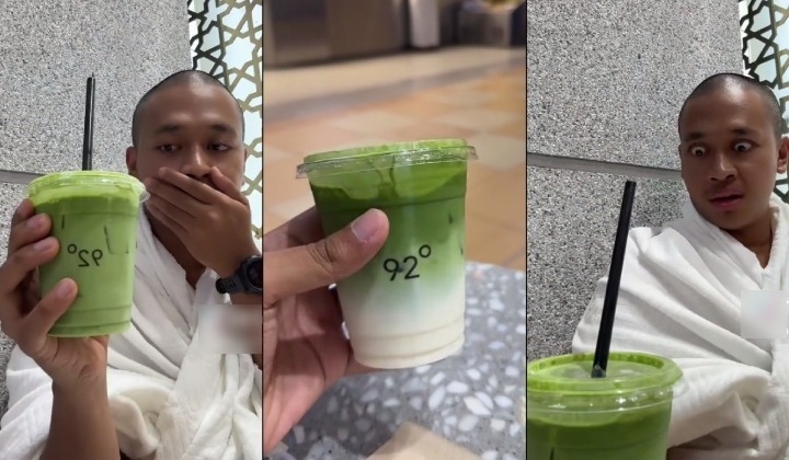 "Rasa Rumput Ni Memang Sedap Ya" - Lelaki Ketagih Matcha Latte Dekat Mekah, Mintak Bukak Dekat Malaysia Sebab Minat Coffee!