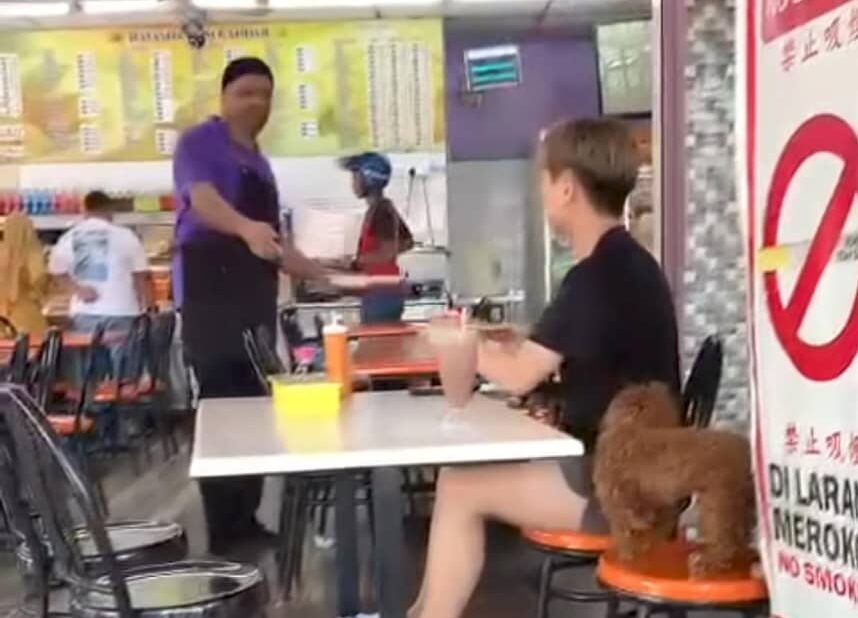 Lelaki bawa anjing ke kedai mamak diminta ke balai