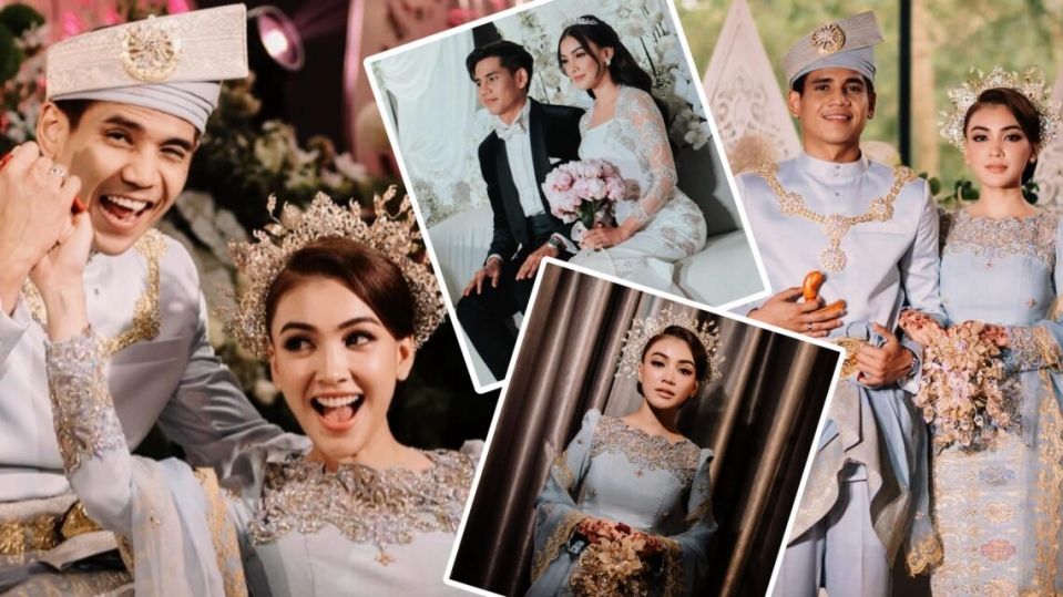 Cantik sungguh busana pengantin Eyka, Akhyar