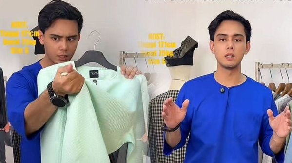 Hafidz Roshdi jual baju di TikTok, ramai nak beli