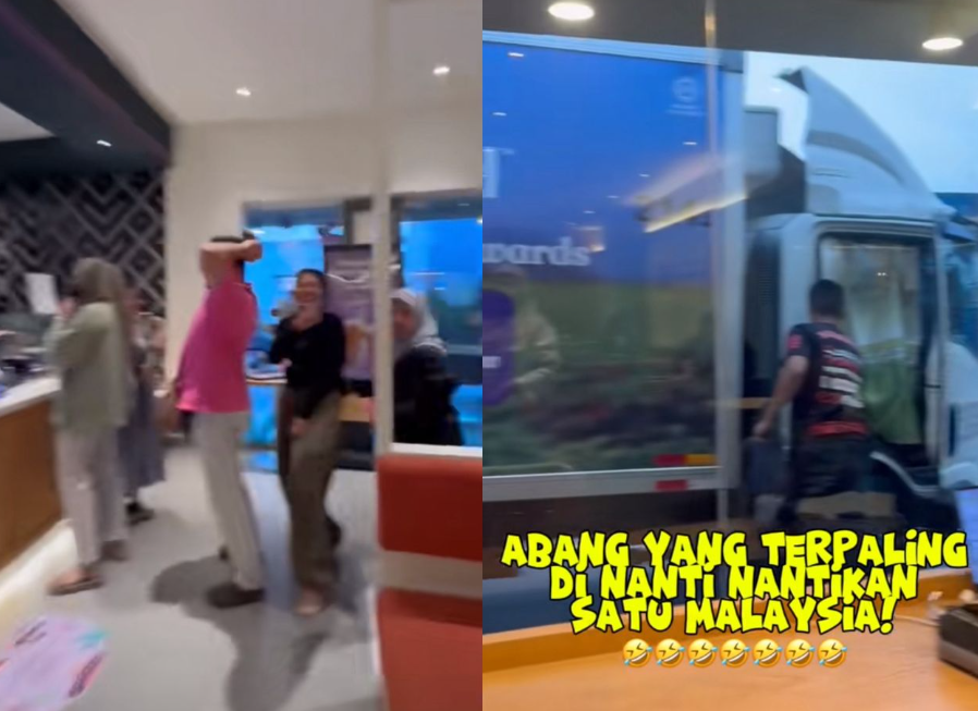 Demi sepotong kek tiramisu, semua berebut tunggu abang lori