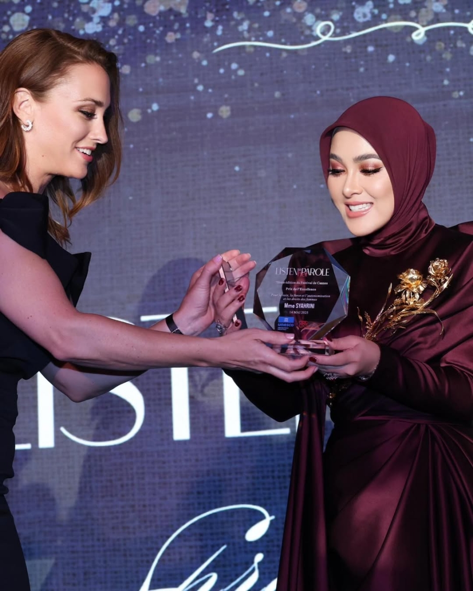 Syahrini tanggung malu, trofi diterima di Cannes tak diiktiraf Unesco