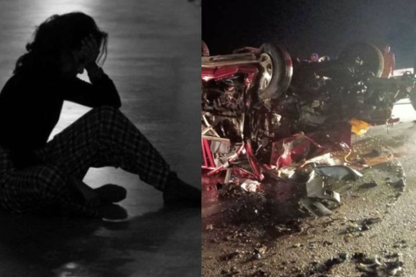 Asap berkepul, kereta hancur! Wanita menggigil saksi kemalangan dahsyat... Ngeri dapat tahu 'accident' tak wujud