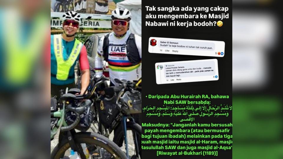 'Tak sangka ada cakap kembara ke Masjid Nabawi kerja bodoh' - Amar